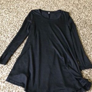 Long sleeve black dress